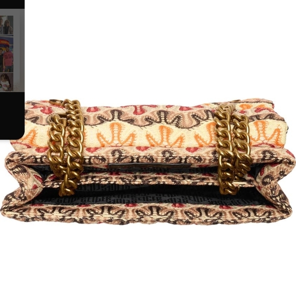 Kurt Geiger NWT Multi Colored Woven Medium Kensington Crossbody Bag - Picture 7 of 9